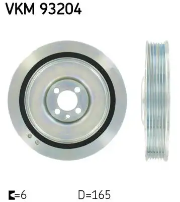 Poulie vilebrequin, Poulie damper SKF VKM 93204