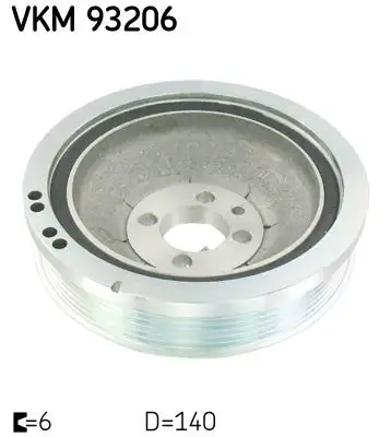 Poulie vilebrequin, Poulie damper SKF VKM 93206