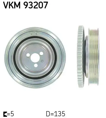 Poulie vilebrequin, Poulie damper SKF VKM 93207