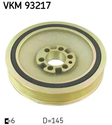 Poulie vilebrequin, Poulie damper SKF VKM 93217