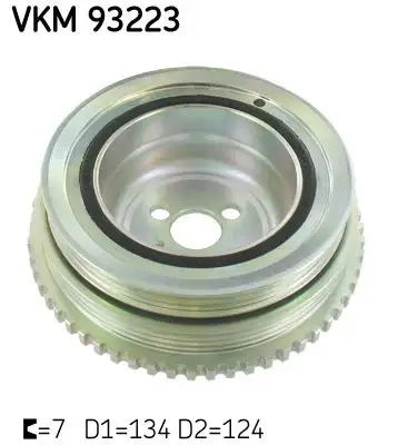 Poulie vilebrequin, Poulie damper SKF VKM 93223