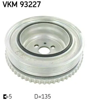 Poulie vilebrequin, Poulie damper SKF VKM 93227