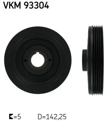 Poulie vilebrequin, Poulie damper SKF VKM 93304