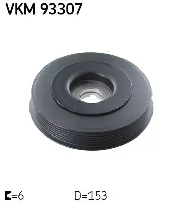 Poulie vilebrequin, Poulie damper SKF VKM 93307