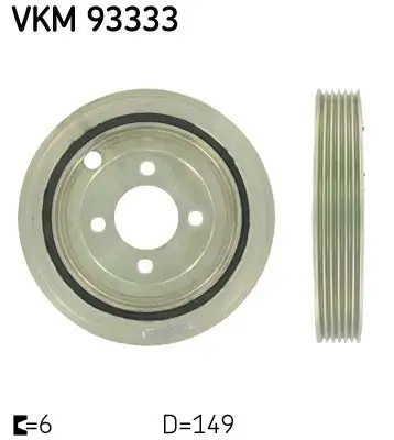 Poulie vilebrequin, Poulie damper SKF VKM 93333