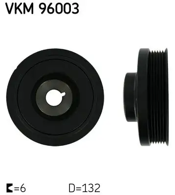 Poulie vilebrequin, Poulie damper SKF VKM 96003