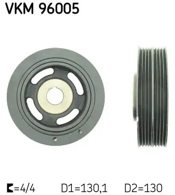 Poulie vilebrequin, Poulie damper SKF VKM 96005