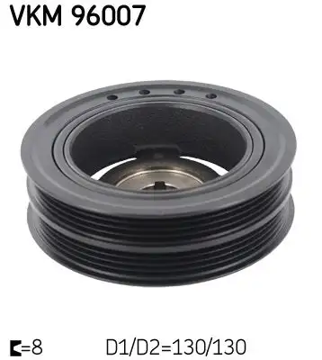 Poulie vilebrequin, Poulie damper SKF VKM 96007