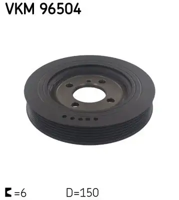Poulie vilebrequin, Poulie damper SKF VKM 96504