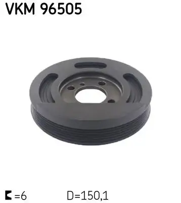 Poulie vilebrequin, Poulie damper SKF VKM 96505