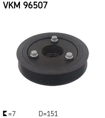 Poulie vilebrequin, Poulie damper SKF VKM 96507