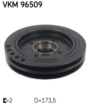 Poulie vilebrequin, Poulie damper SKF VKM 96509