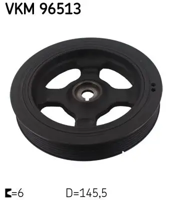 Poulie vilebrequin, Poulie damper SKF VKM 96513