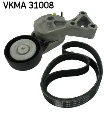 Jeu de courroies trapézoïdales à nervures SKF VKMA 31008