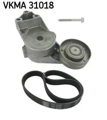 Jeu de courroies trapézoïdales à nervures SKF VKMA 31018