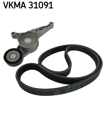 Jeu de courroies trapézoïdales à nervures SKF VKMA 31091