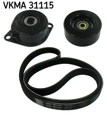 Jeu de courroies trapézoïdales à nervures SKF VKMA 31115