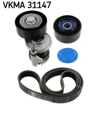 Jeu de courroies trapézoïdales à nervures SKF VKMA 31147