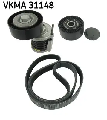 Jeu de courroies trapézoïdales à nervures SKF VKMA 31148