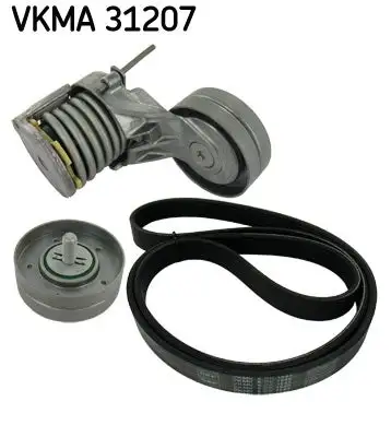 Jeu de courroies trapézoïdales à nervures SKF VKMA 31207
