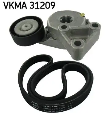 Jeu de courroies trapézoïdales à nervures SKF VKMA 31209