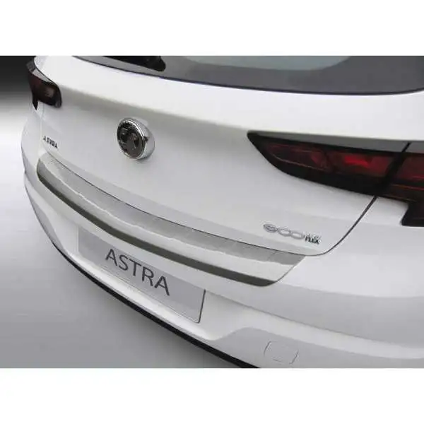 ABS Protecteur de parechocs arrière pour Opel Astra K 5 portes 102015 sans Turbo Black Ribbed