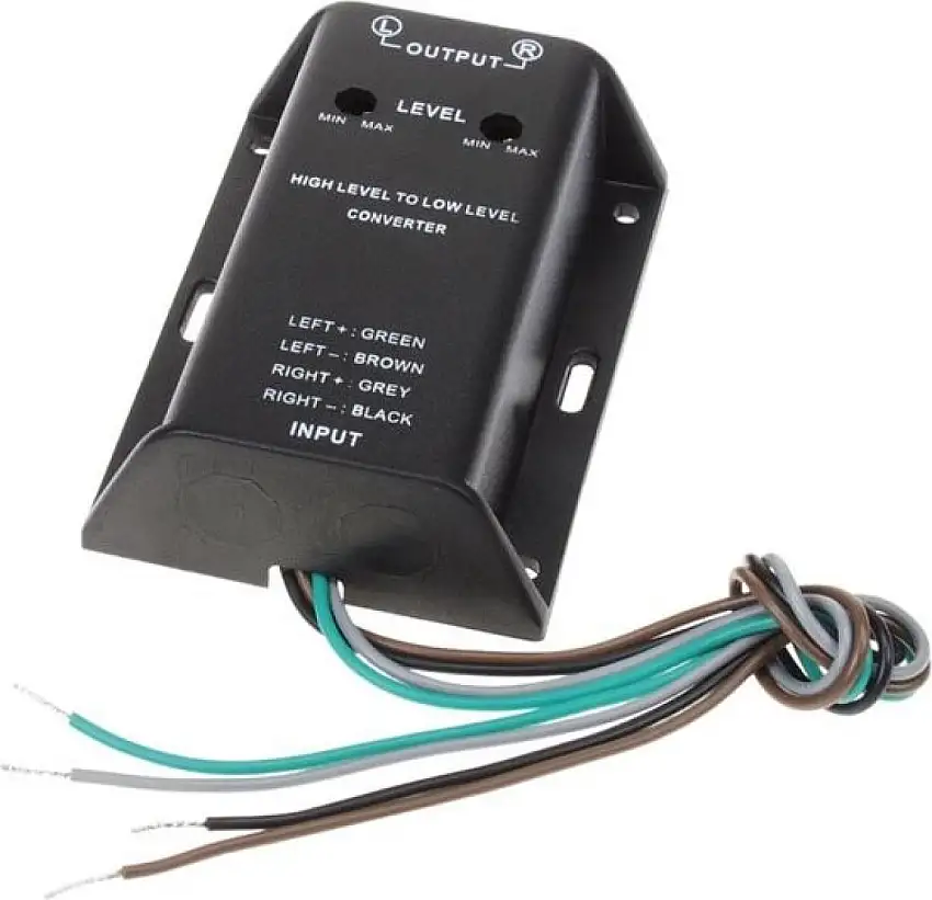 ADAPTATEUR ACV HIGH VERS LOW LEVEL 2-CANAUX AVEC REMOTE