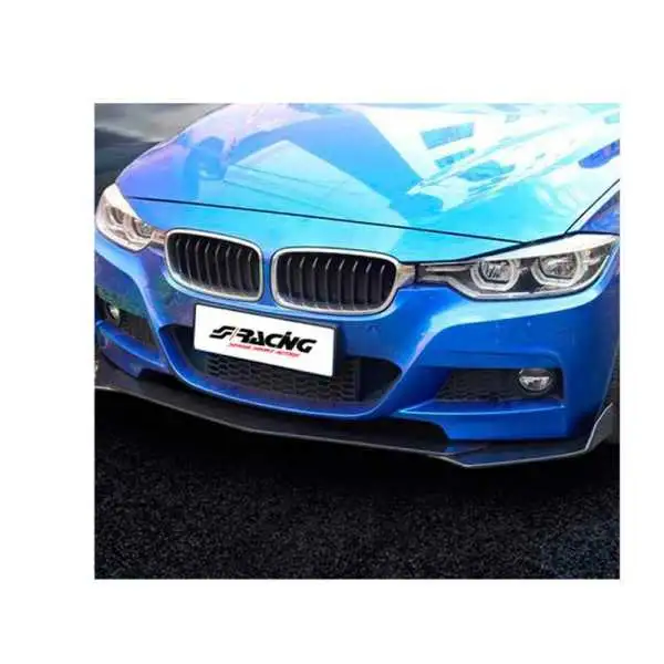 Aileron avant universel Simoni Racing Lip Splitter  3 pièces  ABS noir
