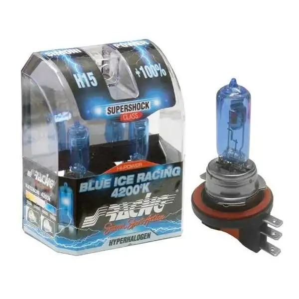 Ampoules halogènes Simoni Racing Blue Ice Racing H15 4200K 12V5515W lot de 2 pièces ECER37