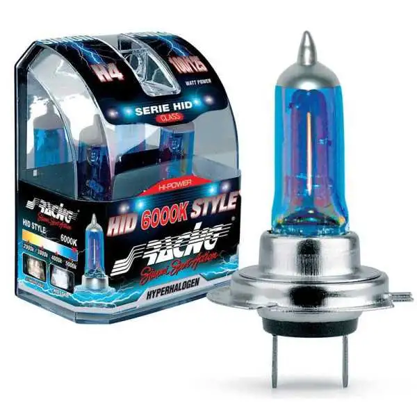 Ampoules halogènes Simoni Racing HID Style H1 6000K Hyperwhite 12V55W lot de 2 pièces ECER37