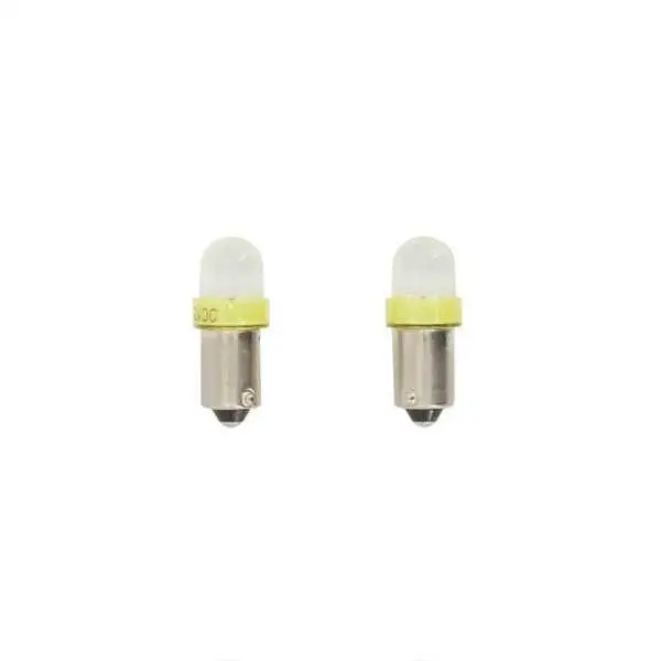 Ampoules LED BA9S 12V Jaune lot de 2 pièces
