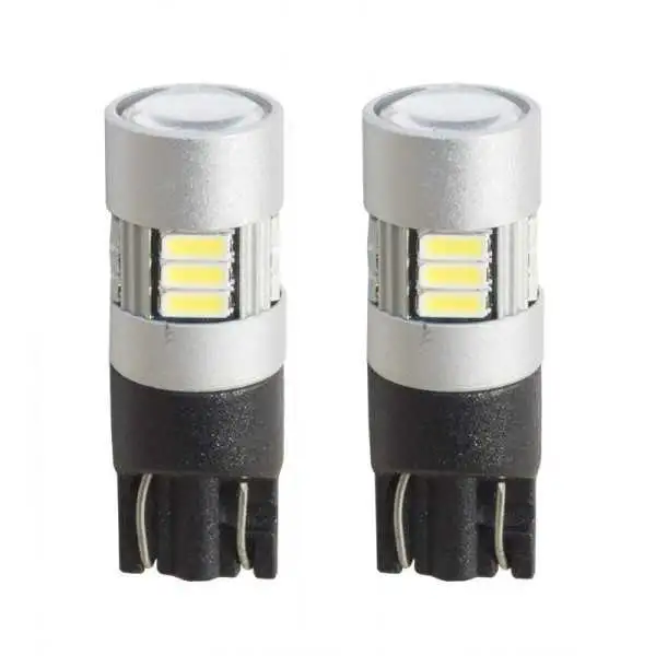 Ampoules Simoni Racing T10 15 LED Canbus NoPolarity  High Brightness Superwhite  Spread Lens  Set de 2 pièces