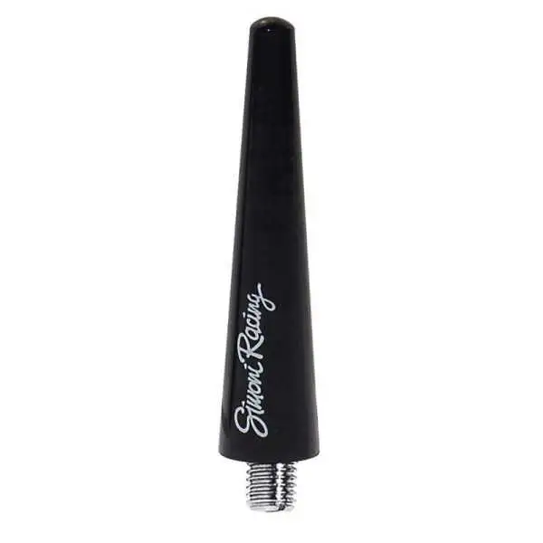 Antenne courte Simoni Racing en aluminium  Noir  Longueur 6cm