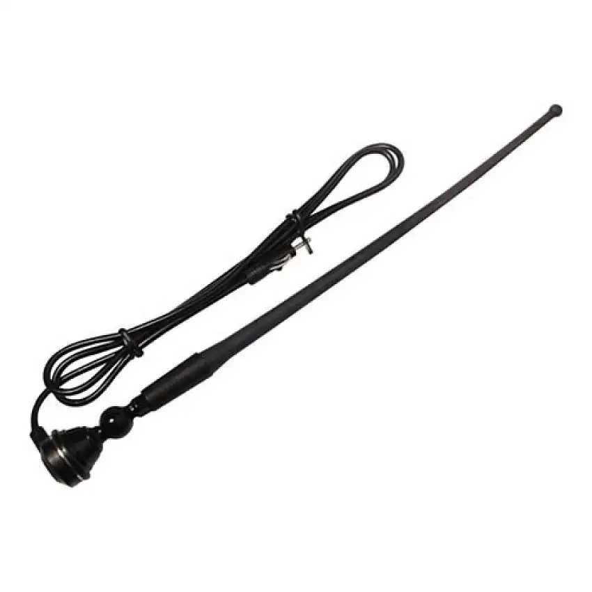 ANTENNE SINATEC MONTAGE EXTERNE CAOUTCHOUC RéGLABLE NOIR 40 CM