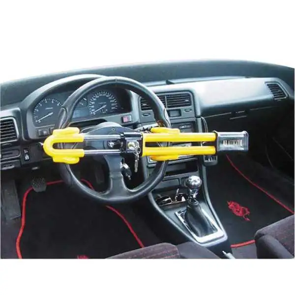 Antivol de Volant Universel Heavy Duty  Rouge