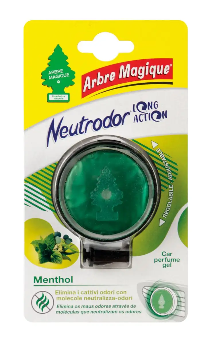 ARBRE MAGIQUE NEUTRODOR MENTHOL DéSODORISANT AVEC DIFFUSION DE PARFUM RéGLABLE