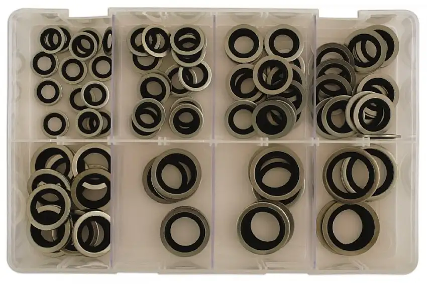 ASSORTIMENT DE BONDED SEALS EN MM 90 PIèCES