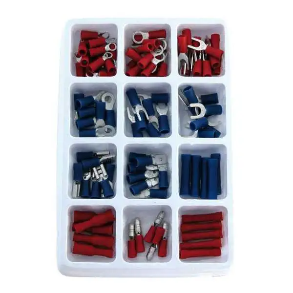 Assortiment de cosses de câble 100 pcs