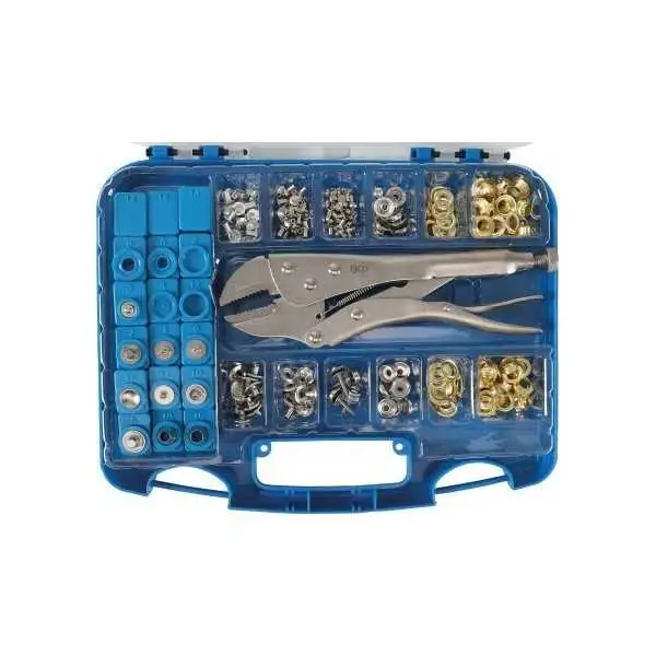 Assortiment pince grip et oeillets 275 pièces