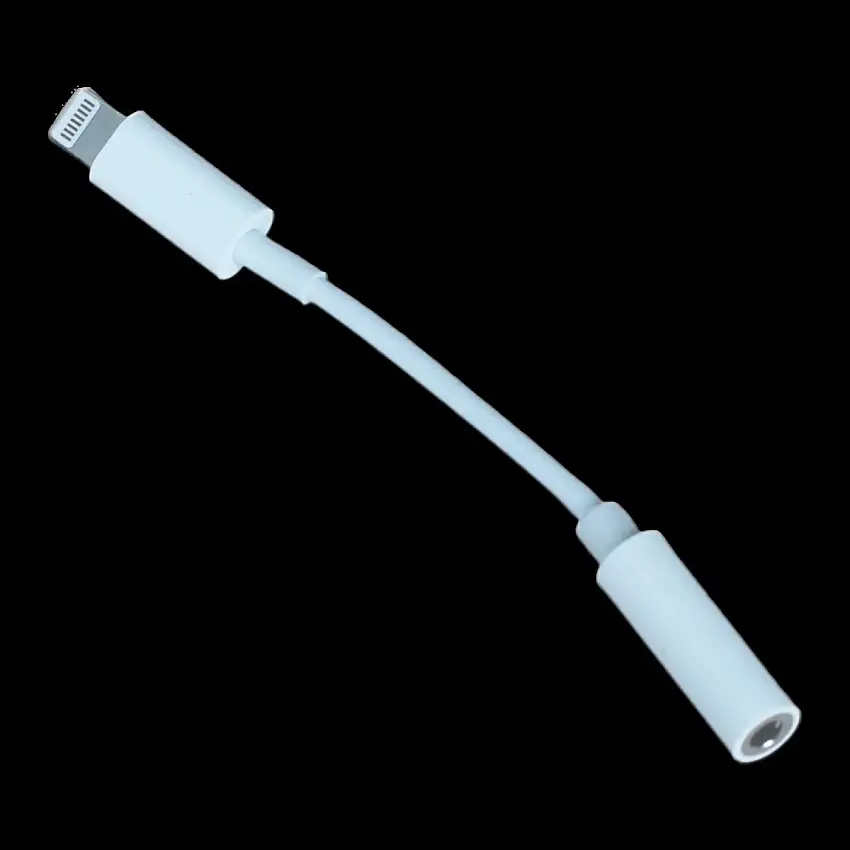 ADAPTATEUR AUDIO 2GO AUX 3,5MM VERS APPLE LIGHTNING, BLANC