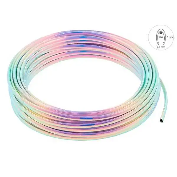 Bande de chant décorative, arc-en-ciel, 8 x 6 mm x 20 m