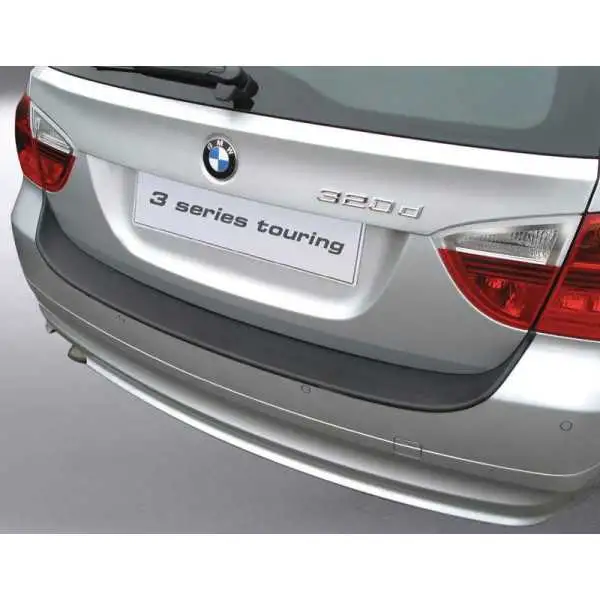 Bande de protection de parechocs arrière ABS pour BMW Série 3 E91 Touring 20052008 sauf M Noir