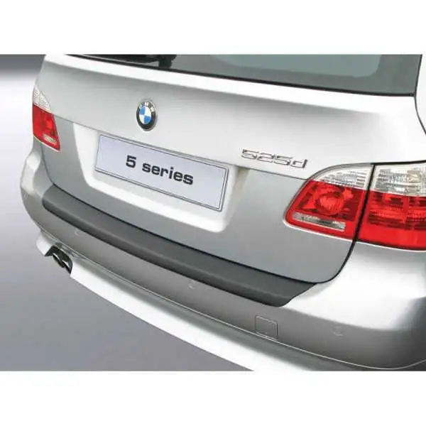 Bande de protection de parechocs arrière ABS pour BMW Série 5 E61 Touring 20042010 sauf M sport Noir