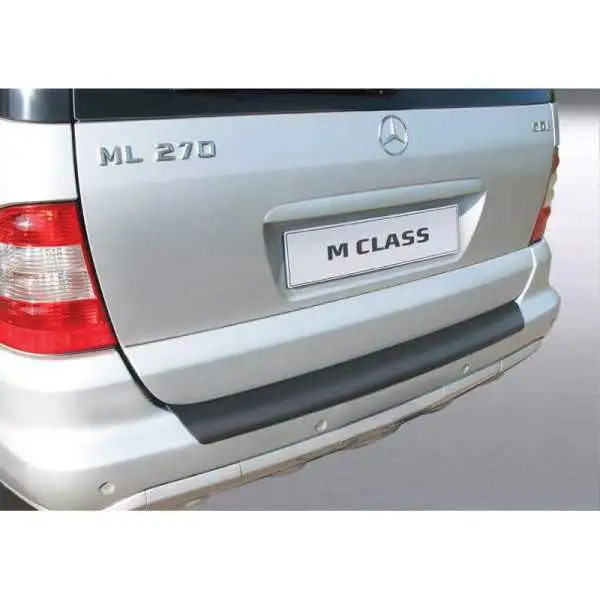 Bande de protection de parechocs arrière ABS pour MercedesBenz ML 20012005 Noir