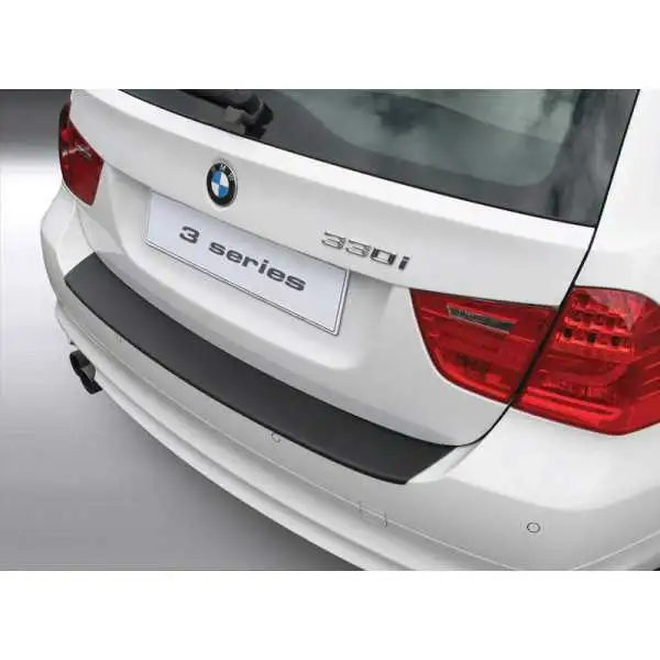 Bande de protection de parechocs arrière en ABS pour BMW Série 3 E91 Touring 20082012 sauf M Noir