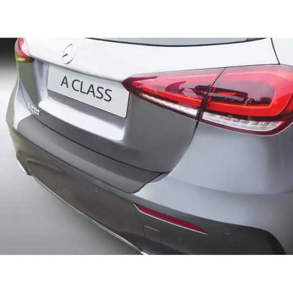 Bande de protection de parechocs arrière en ABS pour Mercedes Classe A W177 AMGLine 2018 Noir