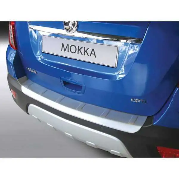 Bande de protection de parechocs arrière en ABS pour Opel Mokka 2012 Silver.