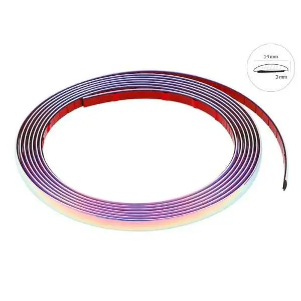 Bande décorative, arc-en-ciel, 14 mm x 5 m