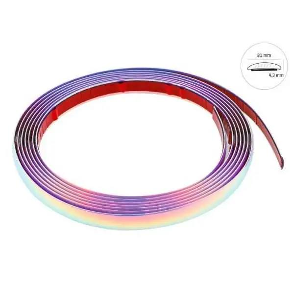 Bande décorative, arc-en-ciel, 21 mm x 5 m