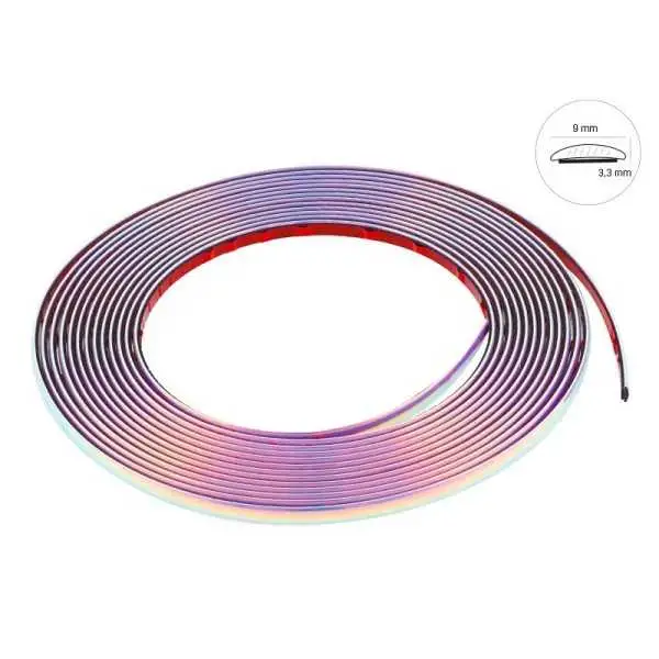 Bande décorative, arc-en-ciel, 9 mm x 8 m
